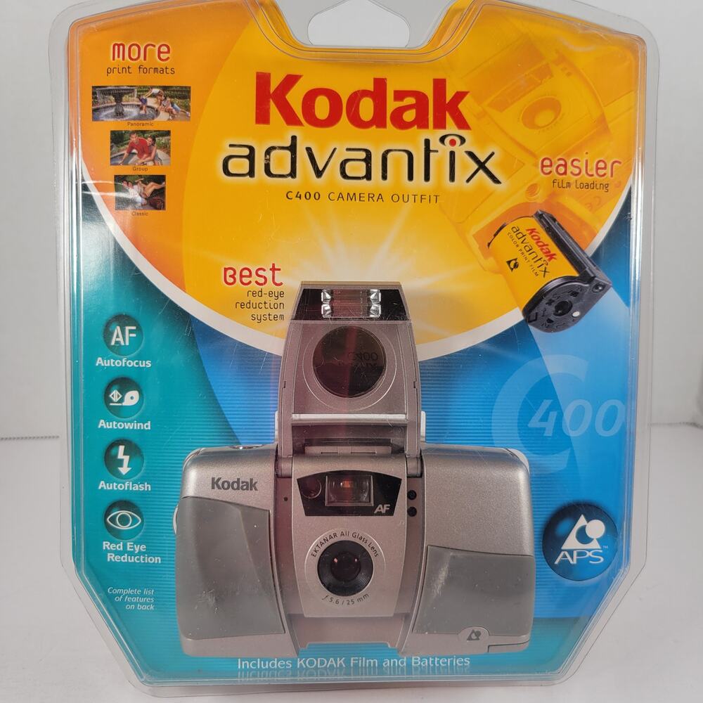 New Kodak Advantix C400 Camera Outfit f5.6 22mm Ektanar Lens NO FILM